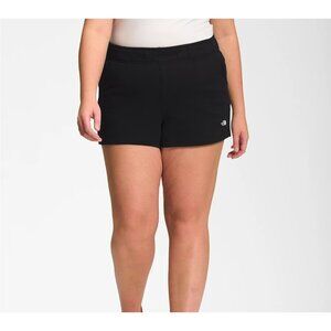 The North Face NEW Women's 1X Pull-On Half Dome Black Fleece Shorts Standard Fit